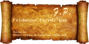 Feldmajer Perpétua névjegykártya